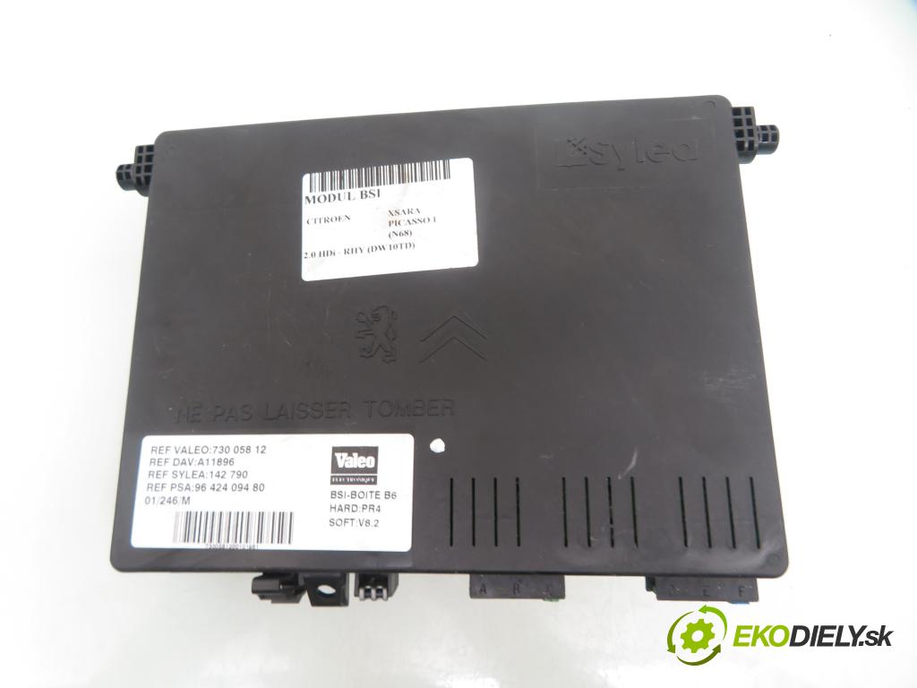 CITROEN XSARA PICASSO (N68) MINIVAN 2002 66,00 2.0 HDi 8V 90 - RHY 1997,00 MODUL BSI 9642409480 ; 73005812