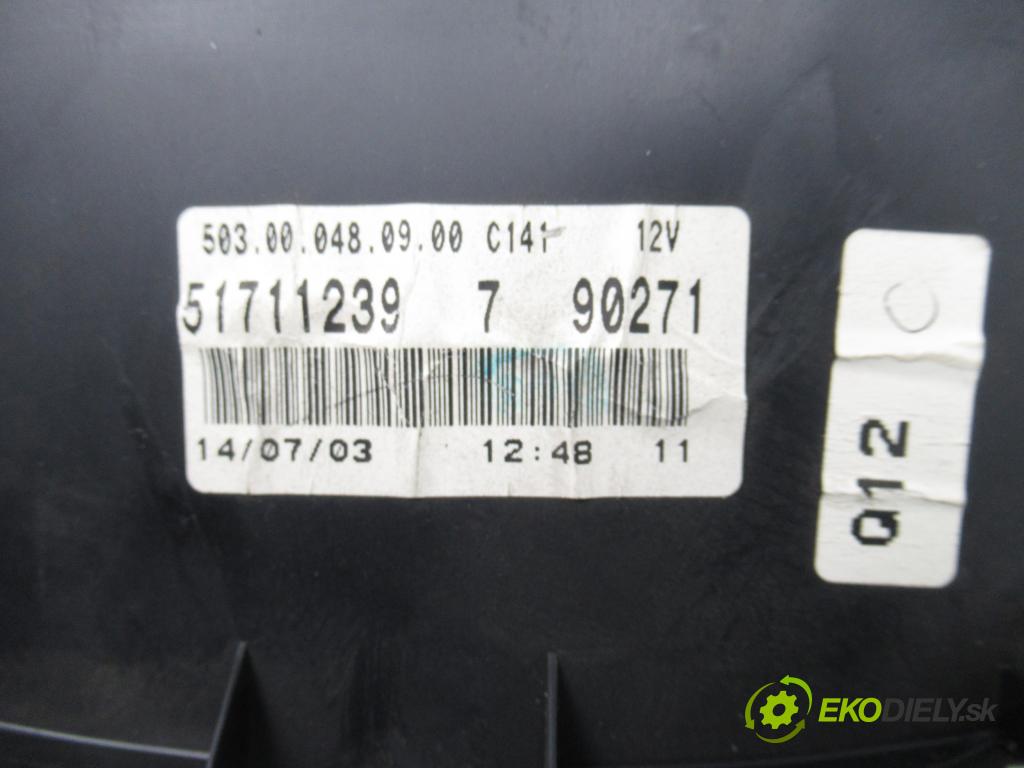 FIAT PANDA (169_) HB 2011 51,00 1.2 - 169 A4.000 1242,00 Prístrojovka elektrický 51711239