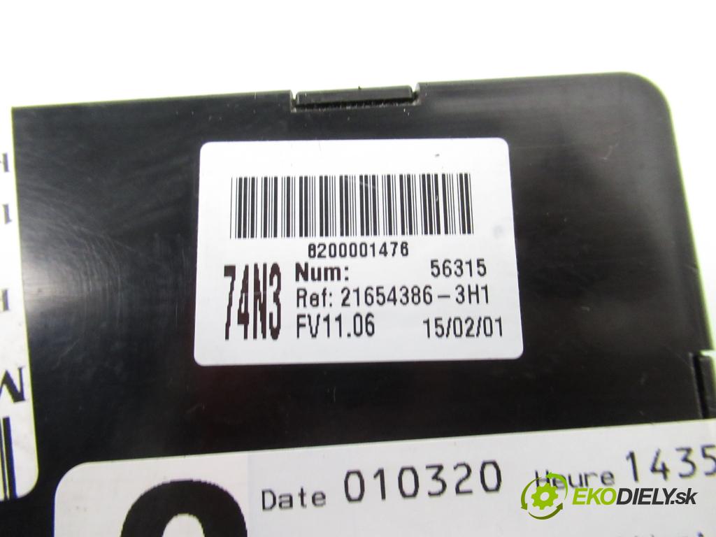 RENAULT LAGUNA II (BG0/1_) LIFTBACK 2001 79,00 1.6 16V (BG0A, BG0L) - K4M 714 1598,00 MODUL BSI 8200141163 ; 216543863H1 ; 8200148810