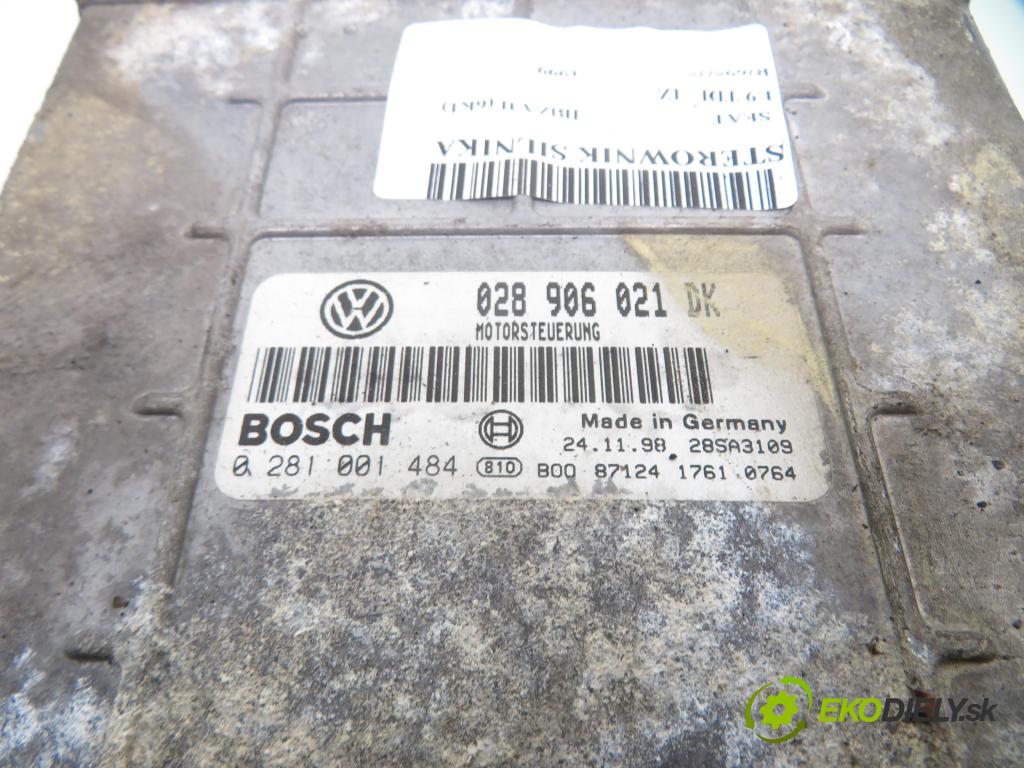 SEAT IBIZA II (6K1) HB 1999 66,00 1.9 TDI 90 - AHU 1896,00 Riadiaca jednotka Motor 028906021DK ; 0281001484 ; 28SA3109
