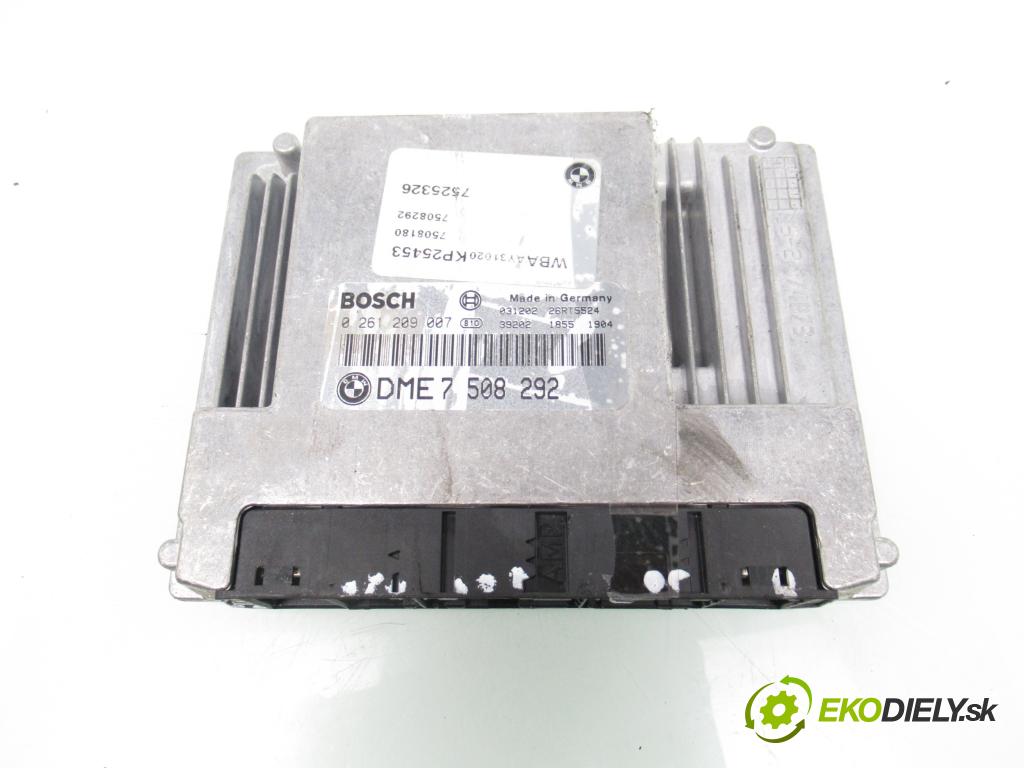 BMW 3 Compact (E46) COMPACT 2002 105,00 318 ti - N42 B20 A 1995,00 Riadiaca jednotka Motor 7508292 ; 7525326 ; 0261209007