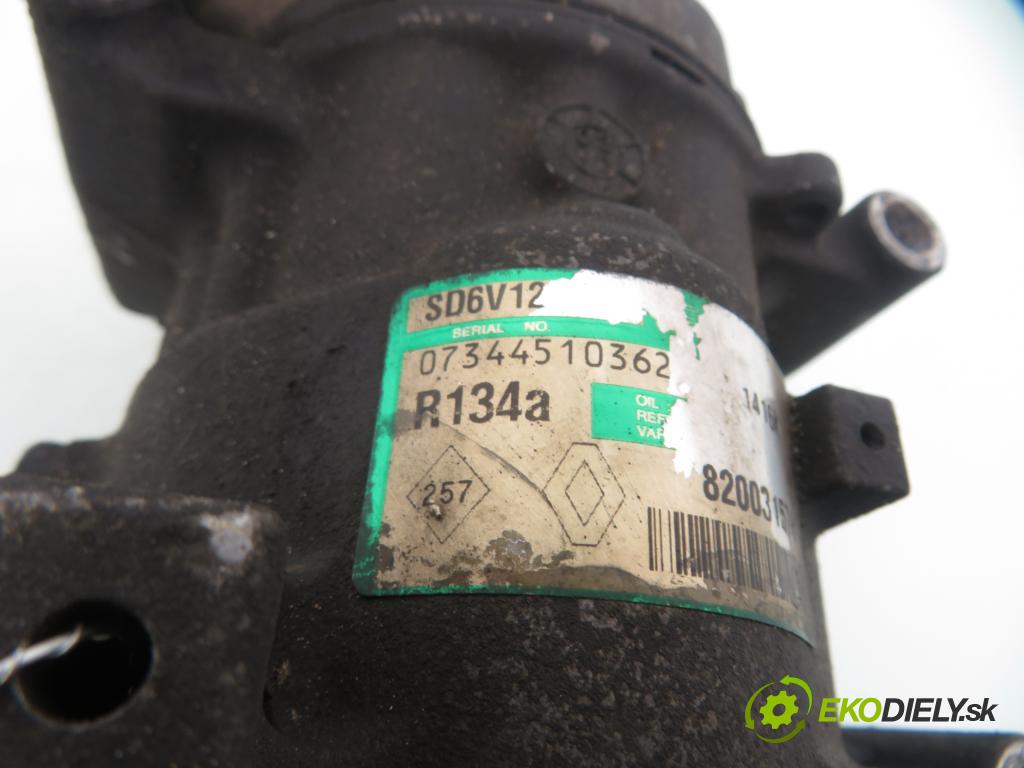 RENAULT THALIA I (LB0/1/2_) SEDAN 2003 55,00 1.4 - K7J 700 1390,00 KOMPRESOR: klimatizácie 8200315744 ; SD6V12 ; SD6V12 (Kompresor klimatizácie)