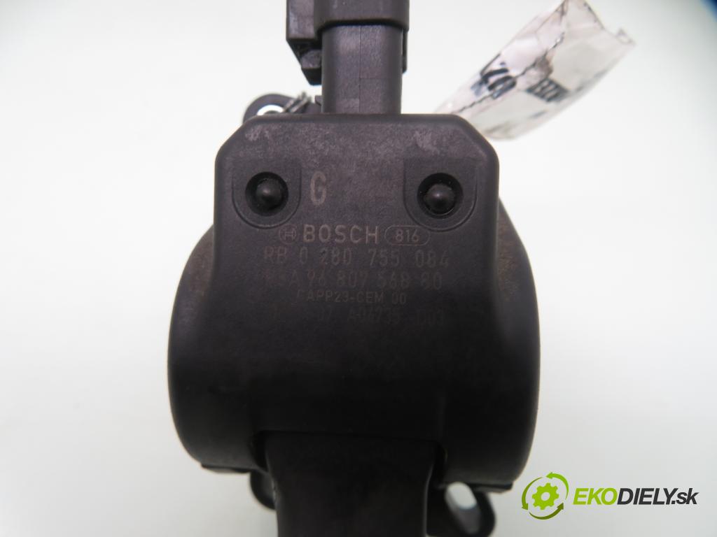 CITROEN C3 I (FC_) HB 2006 44,00 1.1 i - HFX (TU1A) 1124,00 Potenciometer plynu 0280755084 ; 9680756880 ; F00C3E2080 (Potenciometer plynového pedálu)
