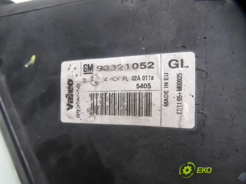 OPEL MERIVA A nadwozie wielkoprzestrzenne (MPV) (X03) MINIVAN 2006 66,00 1.4 16V Twinport - Z 14 XEP 1364,00 Svetlo LP 93321052
