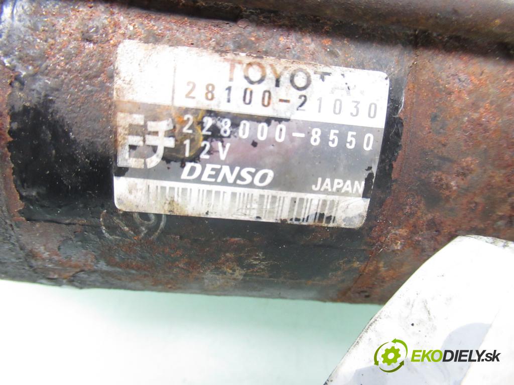 TOYOTA YARIS VERSO (_P2_) MINIVAN 2003 62,00 1.3 84 - 2NZ-FE 1299,00 startér 2810021030 ; 2280008550 (Startér)