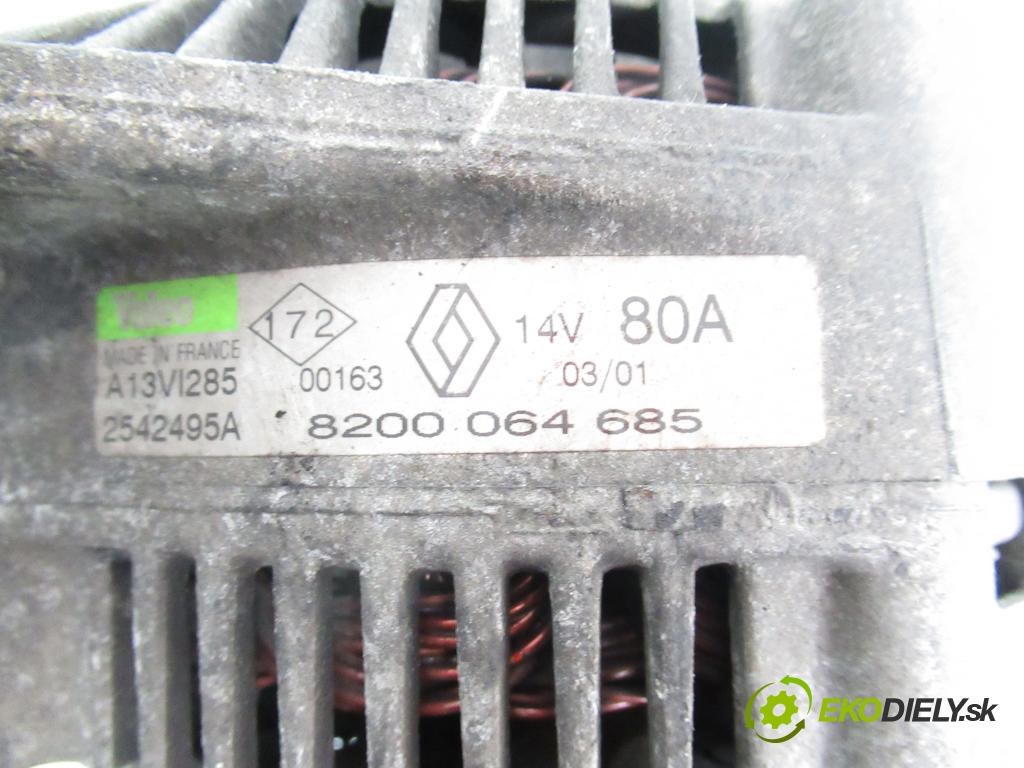 RENAULT SCENIC I (JA0/1_) MINIVAN 2002 75,00 1.9 dCi 102 - F9Q 732 1870,00 Alternátor 8200064685 (Alternátor)