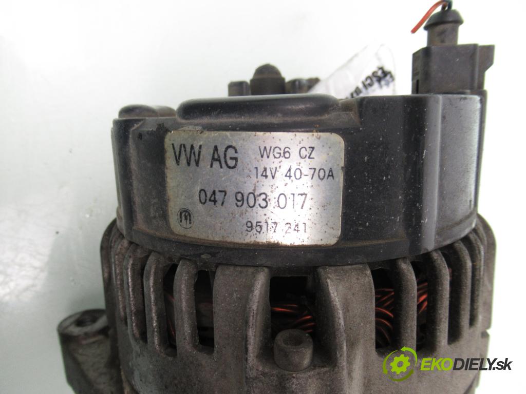 SKODA FABIA I (6Y2) HB 2001 50,00 1.4 - AME 1397,00 Alternátor 047903017 ; 9517241 (Alternátor)