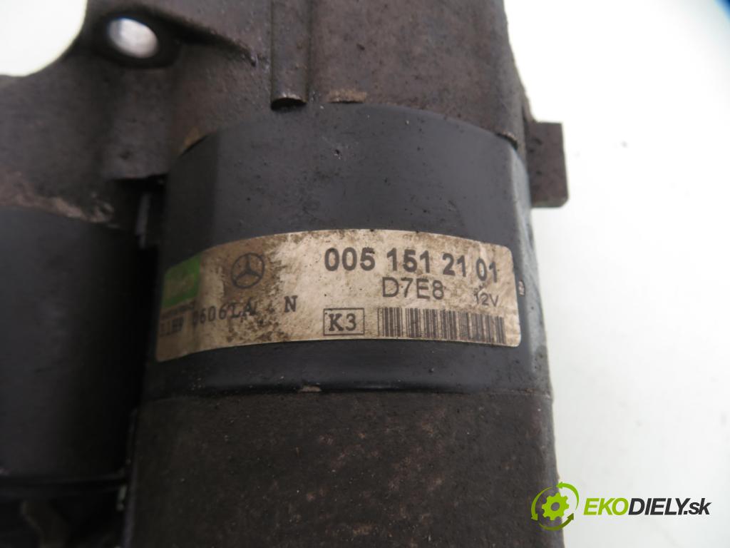 MERCEDES-BENZ KLASA A (W168) HB 2001 60,00 1.4 A 140 82 - M 166.940 1397,00 startér 0051512101 ; D7E8 (Startér)