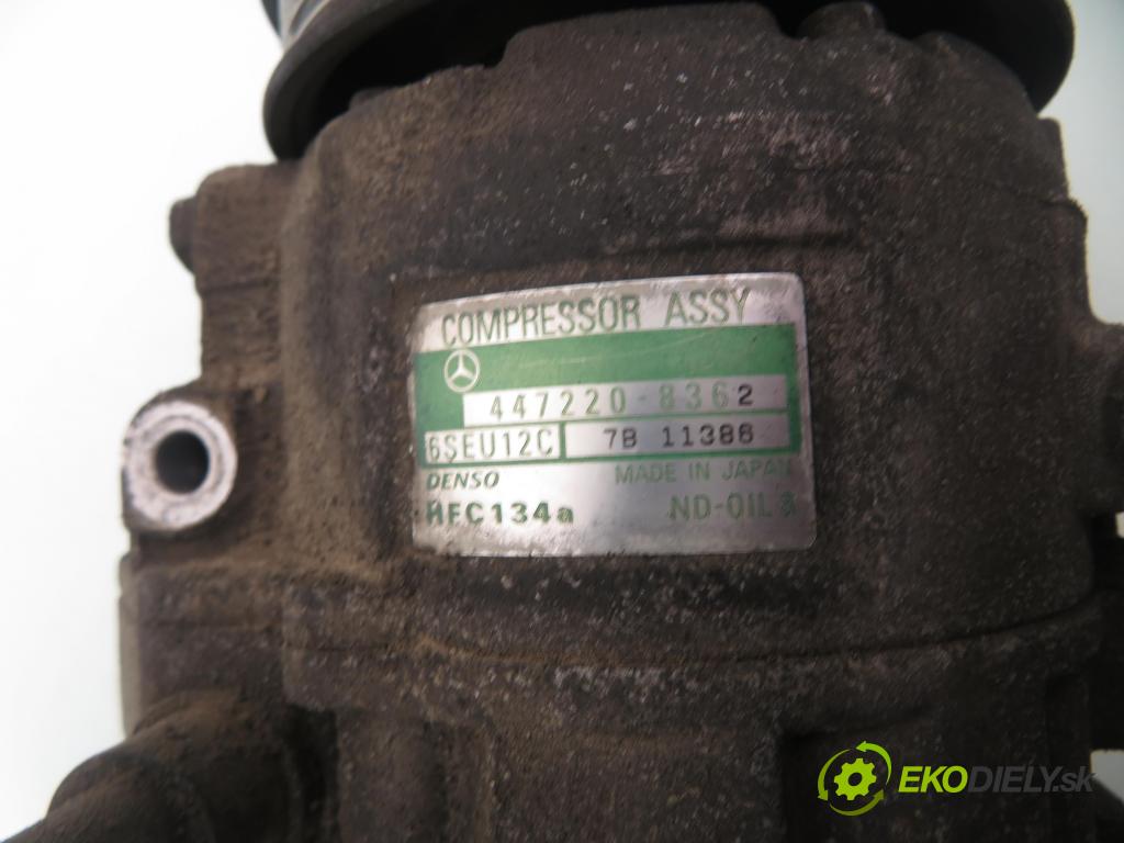 MERCEDES-BENZ KLASA A (W168) HB 1999 75,00 1.6 102 A 160  M 166.960 1598,00 KOMPRESOR: klimatizácie 4472208362 ; 6SEU12C (Kompresor klimatizácie)