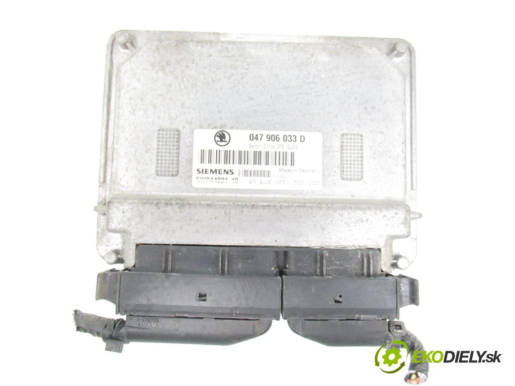 SKODA FABIA I (6Y2) HB 2001 50,00 1.4 - AME 1397,00 spínačka / imobilizéra IMMO / řídící jednotka 047906033D ; 5WP4420110 ; 6Q2937049B