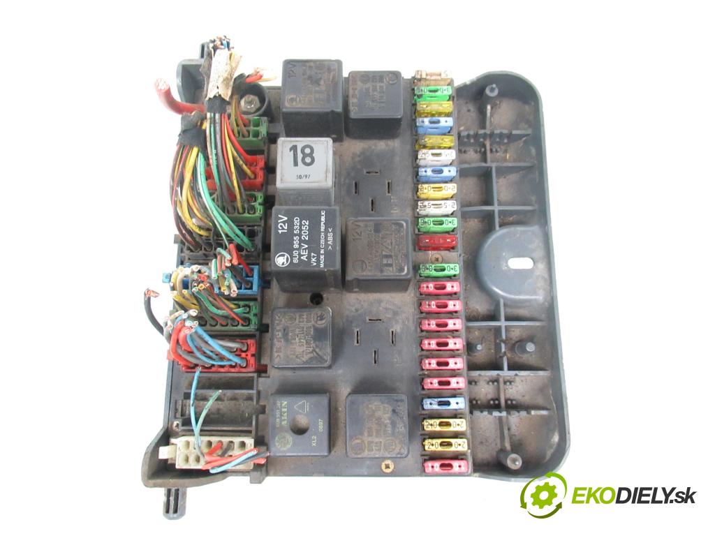 SKODA FELICIA II (6U1) HB 2000 55,00 1.6 MPI 75 - AEE 1598,00 Skrinka POJISTKY: 6U0937025