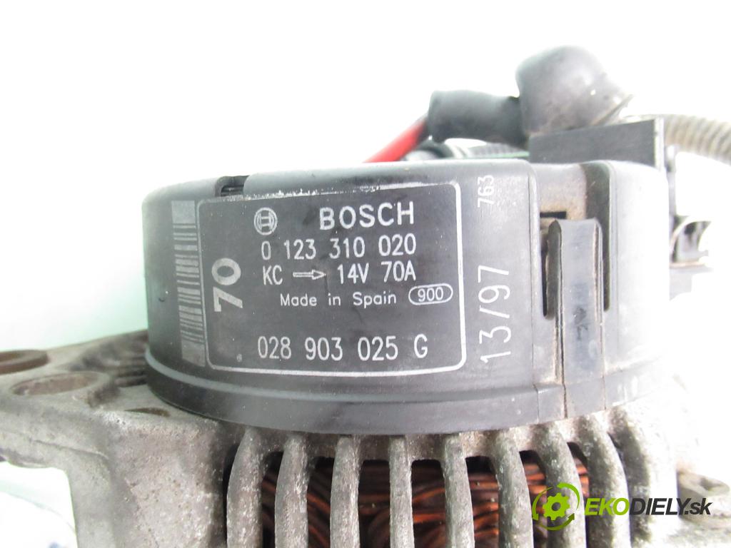 SKODA FELICIA II (6U1) HB 2000 55,00 1.6 MPI 75 - AEE 1598,00 Alternátor 0123310020 ; 028903025G (Alternátor)
