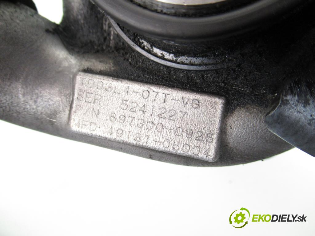 OPEL ASTRA H (A04) HB 2005 74,00 1.7 CDTI 100 - Z 17 DTH 1686,00 RYCHLONABÍJEČKA: 8973000925 ; 4913106004 (Kompletní turbodmychadlo)