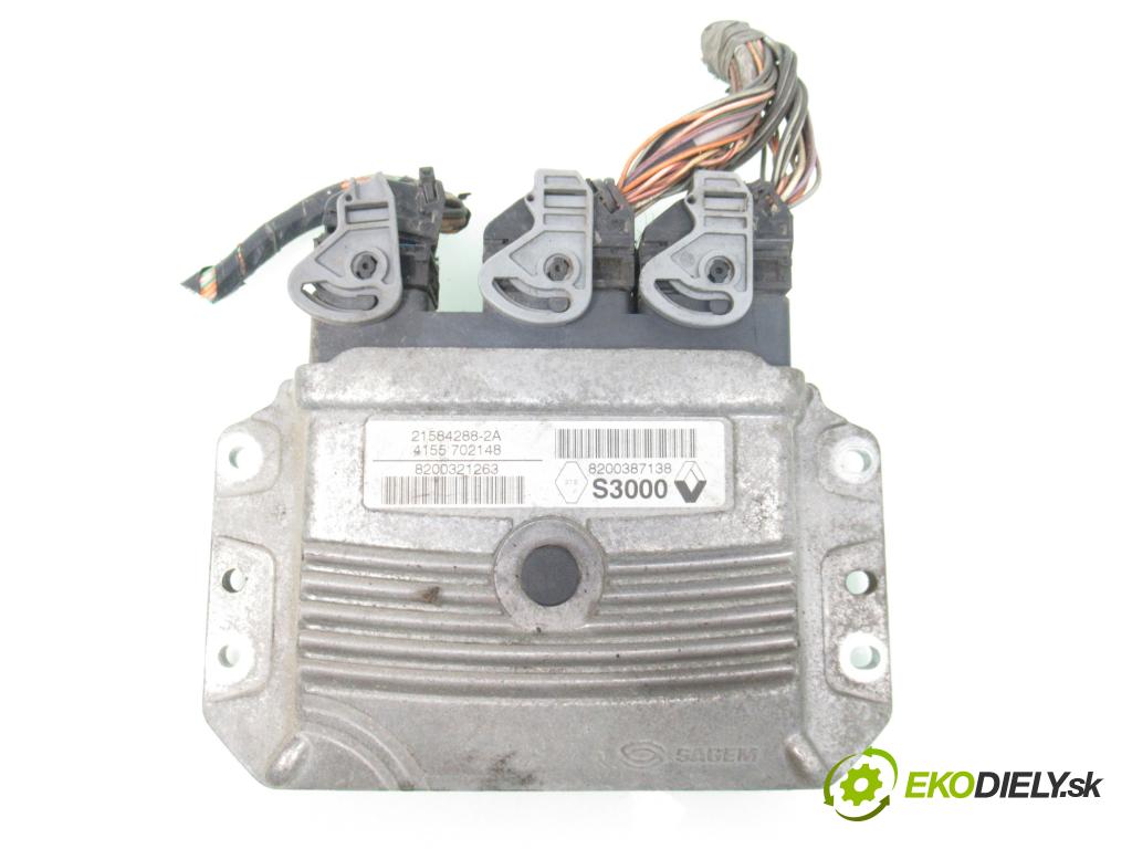 RENAULT MEGANE II (BM0/1_, CM0/1_) HB 2004 83,00 1.6 16V 113 - K4M 760 1598,00 spinačka / imobilizéra IMMO / Riadiaca jednotka 8200387138 ; 8200321263 ; 8200306033A