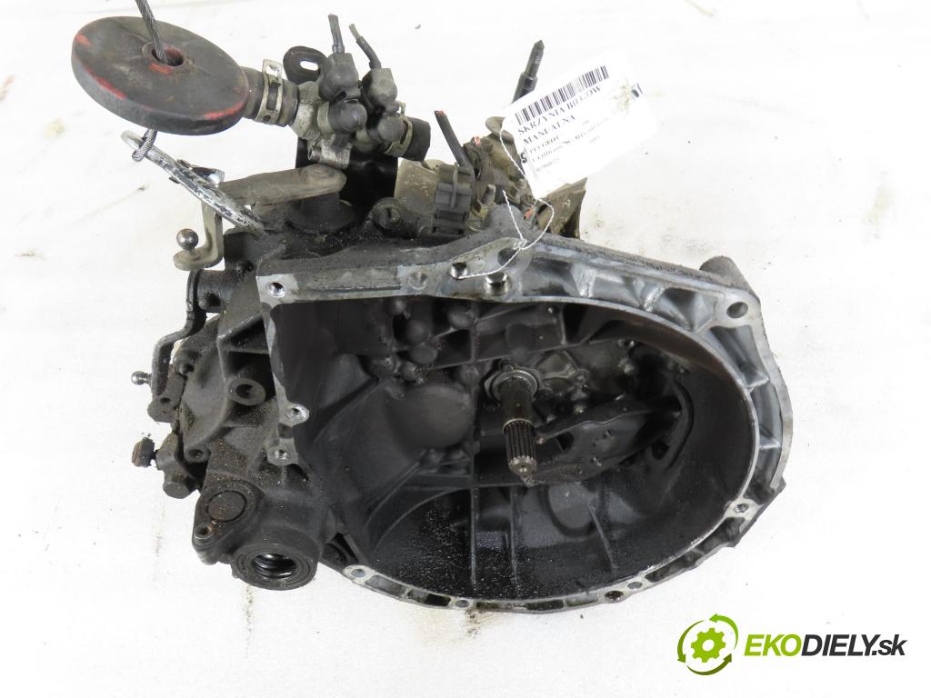 PEUGEOT 206 liftback (2A/C) HB 2004 50,00 1.4 HDi 8V 70 - 8HX 1398,00 Prevodovka MANUALNA 20CP97