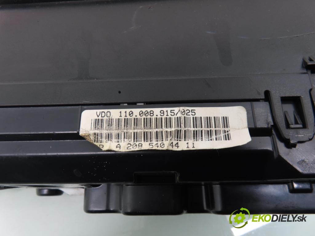 MERCEDES-BENZ CLK (C208) CABRIO 2000 142,00 230 Kompressor 193 - M 111.975 2295,00 Prístrojovka elektrický A2085404411 ; 110008915025