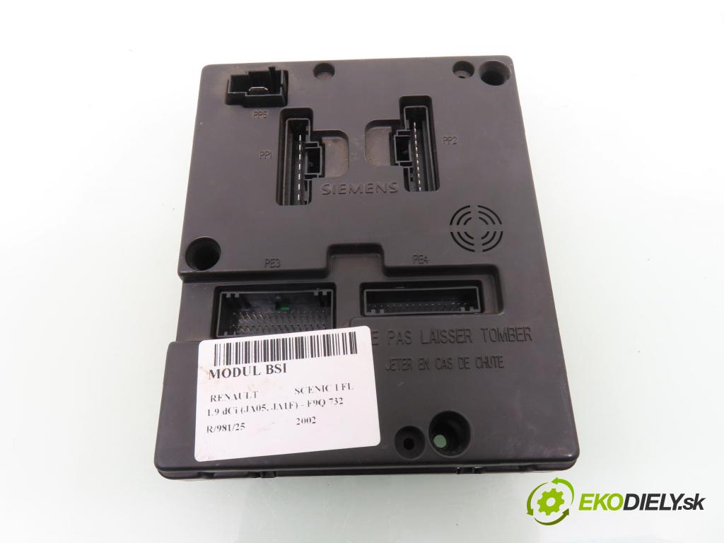 RENAULT SCENIC I (JA0/1_) MINIVAN 2002 75,00 1.9 dCi 102 - F9Q 732 1870,00 MODUL BSI 8200029342B ; S108502610G