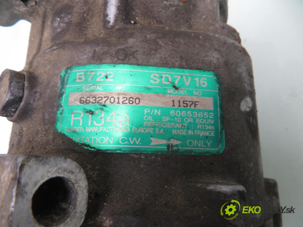 ALFA ROMEO 147 (937_) HB 2002 85,00 1.9 JTD 8V - 937 A2.000 1910,00 KOMPRESOR: klimatizácie 60653652 (Kompresor klimatizácie)