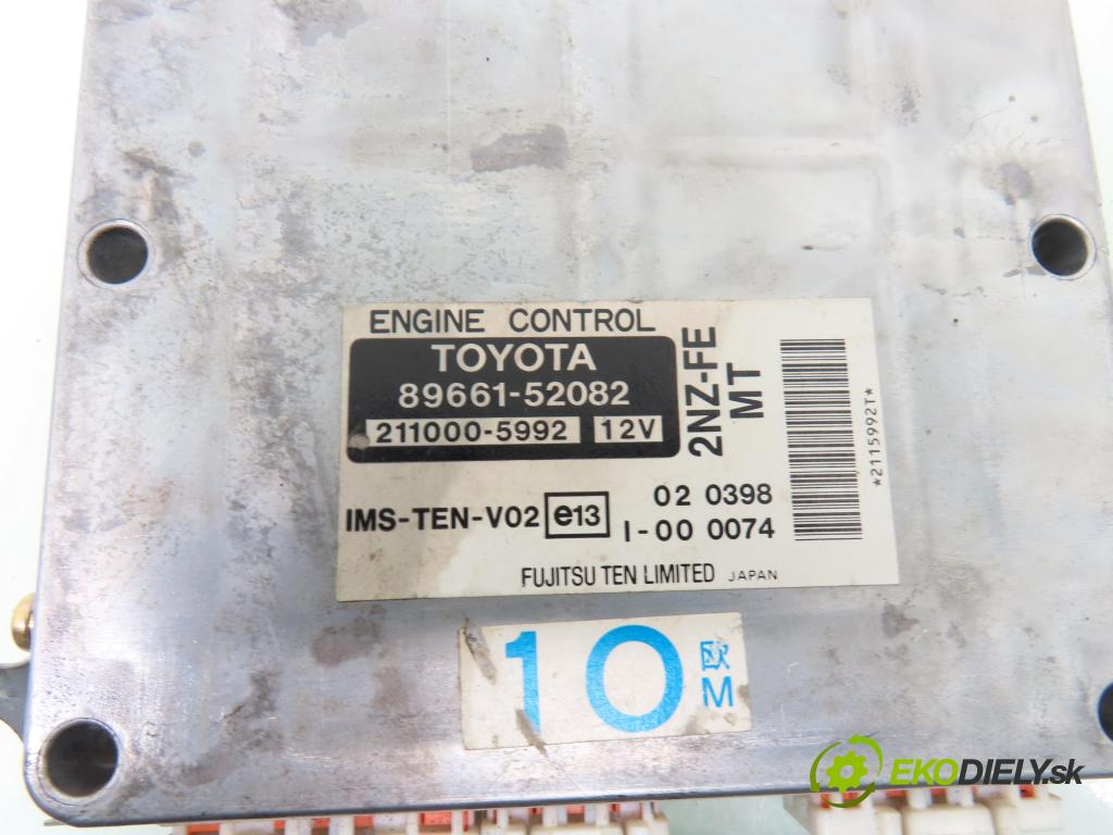 TOYOTA YARIS (_P1_) HB 2002 63,00 1.3 VVTi 86 - 2NZ-FE 1299,00 Riadiaca jednotka Motor 8966152082 ; 2110005992