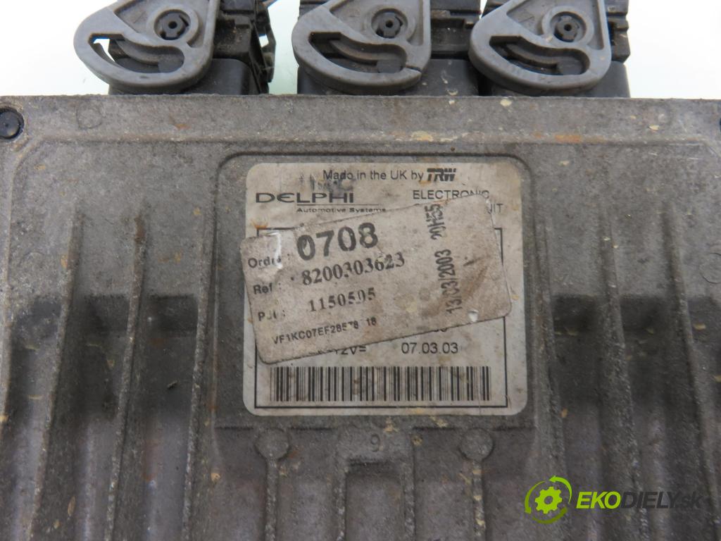 RENAULT KANGOO (KC0/1_) KOMBIVAN 2003 48,00 1.5 dCi 70 - K9K 704 1461,00 Riadiaca jednotka Motor 8200303623