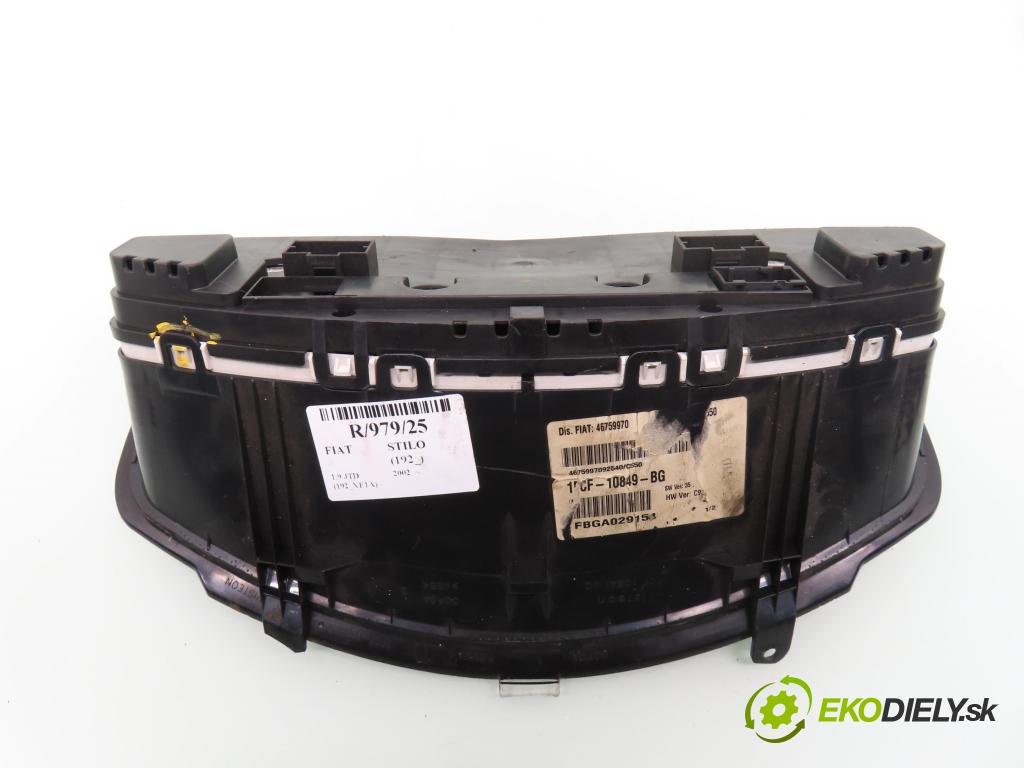 FIAT STILO (192_) HB 2002 85,00 1.9 JTD 115 - 192 A1.000 1910,00 Prístrojovka elektrický 46759970 ; 1FCF10849BG