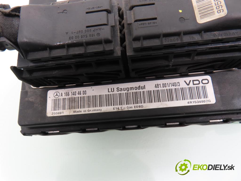 MERCEDES-BENZ KLASA A (W168) HB 2001 60,00 1.4 A 140 82 - M 166.940 1397,00 Riadiaca jednotka Motor A1661500179 ; A1661404600