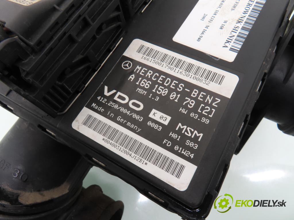 MERCEDES-BENZ KLASA A (W168) HB 2001 60,00 1.4 A 140 82 - M 166.940 1397,00 Riadiaca jednotka Motor A1661500179 ; A1661404600