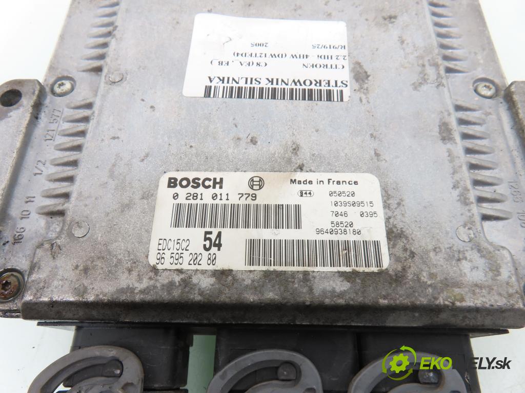 CITROEN C8 (EA_, EB_) VAN 2005 94,00 2.2 HDi - 4HW (DW12TED4) 2179,00 Riadiaca jednotka Motor 0281011779 ; 9659520280