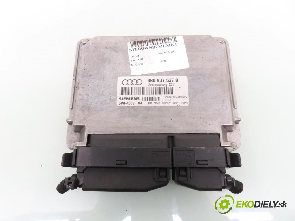 AUDI A4 (8D2, B5) SEDAN 1998 74,00 1.6 - AHL 1595,00 Riadiaca jednotka Motor 3B0907557B ; 5WP433304