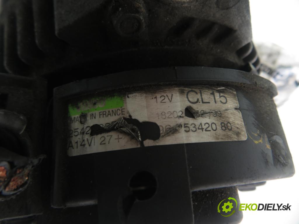 CITROEN XSARA PICASSO (N68) MINIVAN 2002 66,00 2.0 HDi 8V 90 - RHY 1997,00 Alternátor  (Alternátor)