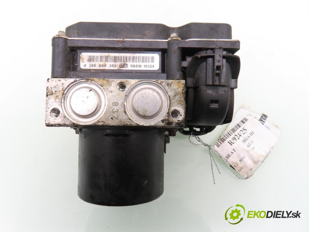 SEAT IBIZA III (6L1) HB 2005 47,00 1.2 - BME 1198,00 Pumpa ABS 0265800363 ; 6Q0907379AA (Pumpa ABS)