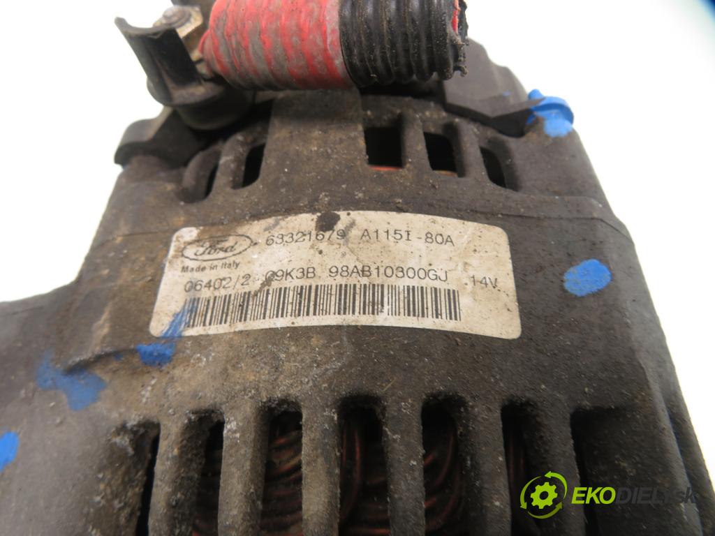 FORD FOCUS (DAW, DBW) KOMBI 2004 74,00 1.6 16V 100 - FYDA 1596,00 Alternátor 98AB10300GJ ; 63321679 (Alternátor)