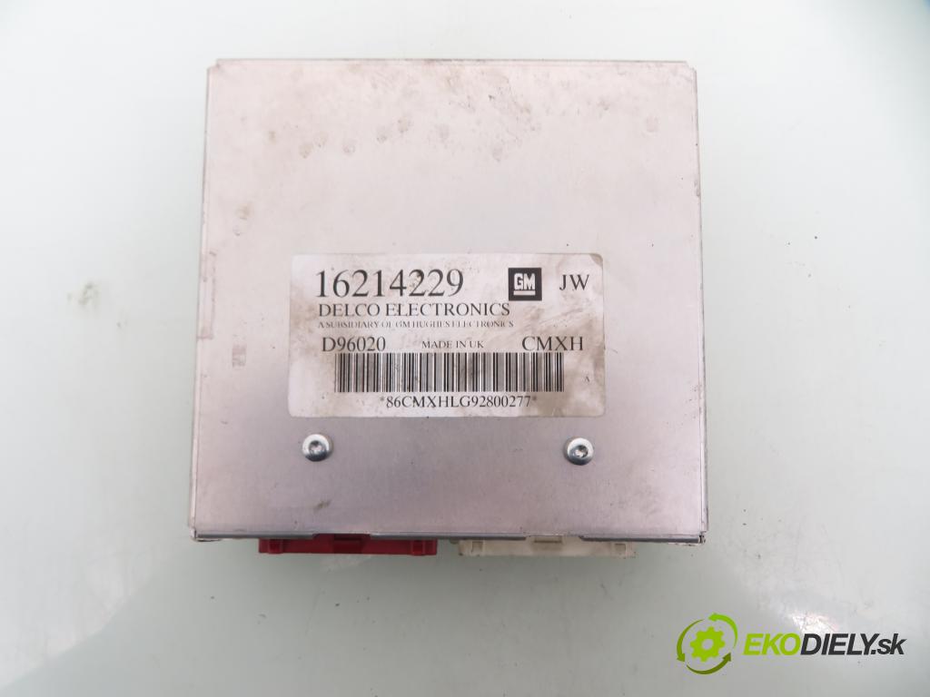 OPEL ASTRA F (T92) SEDAN 1999 55,00 1.6 - 16 LZ2 1598,00 spinačka / imobilizéra IMMO / Riadiaca jednotka 16214229 ; 24418928 ; 26034041