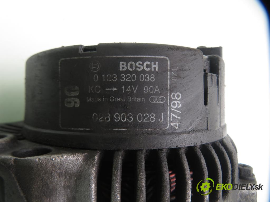 SEAT TOLEDO I (1L) SEDAN 1998 81,00 1.9 TDI 110 - AFN 1896,00 Alternátor 0123320038 ; 028903028J (Alternátor)