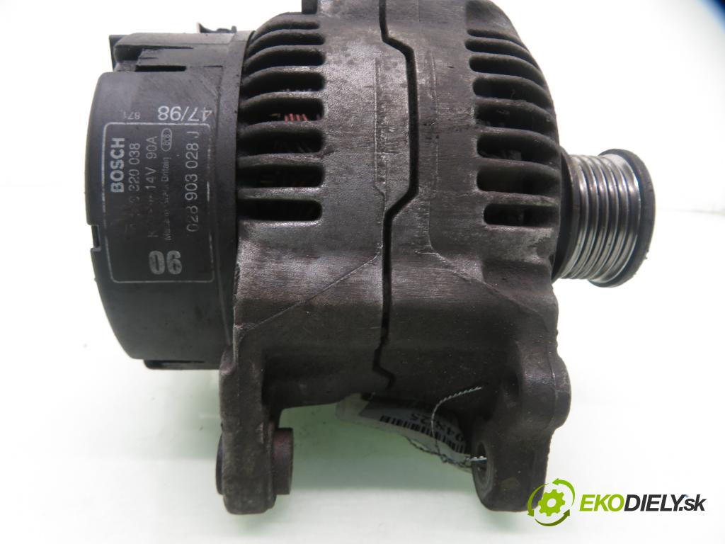 SEAT TOLEDO I (1L) SEDAN 1998 81,00 1.9 TDI 110 - AFN 1896,00 Alternátor 0123320038 ; 028903028J (Alternátor)