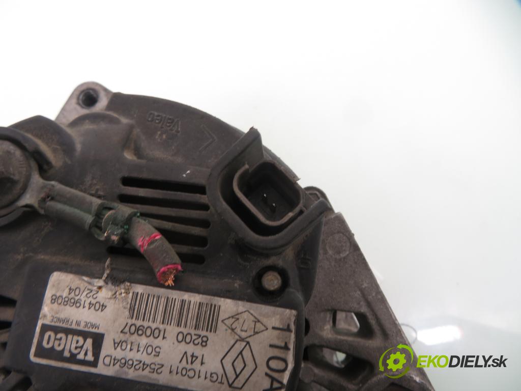 RENAULT MEGANE II (BM0/1_, CM0/1_) HB 2004 83,00 1.6 16V 113 - K4M 760 1598,00 Alternátor 8200100907 ; TG11C011 ; 2542664D (Alternátor)