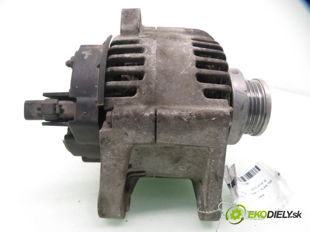 RENAULT MEGANE II (BM0/1_, CM0/1_) HB 2004 83,00 1.6 16V 113 - K4M 760 1598,00 Alternátor 8200100907 ; TG11C011 ; 2542664D (Alternátor)