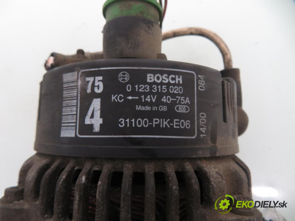 HONDA CIVIC VI Hatchback (EJ, EK) HB 2000 66,00 1.4 i S (EJ9) - D14A4 1396,00 Alternátor 31100PIKE06 ; 31100PIKE06 (Alternátor)