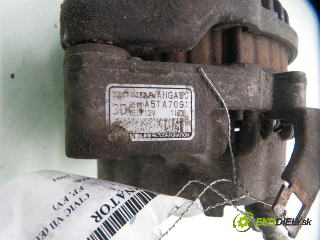 HONDA CIVIC VII Hatchback (EU, EP, EV) HB 2001 66,00 1.4 iS (EP1) - D14Z5 1396,00 Alternátor AHGA50 ; A5TA7091 (Alternátor)