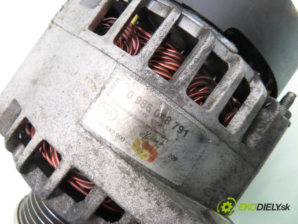 OPEL VECTRA C Kombi (Z02) KOMBI 2006 110,00 1.9 CDTI - Z 19 DTH 1910,00 Alternátor 0986048791 (Alternátor)