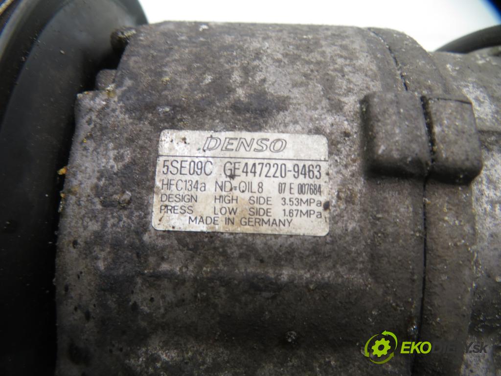 TOYOTA YARIS (_P1_) HB 2003 50,00 1.0 VVT- i 68 - 1SZ-FE 998,00 KOMPRESOR: klimatizace 4472209463 ; 5SE09C (Kompresor klimatizace)