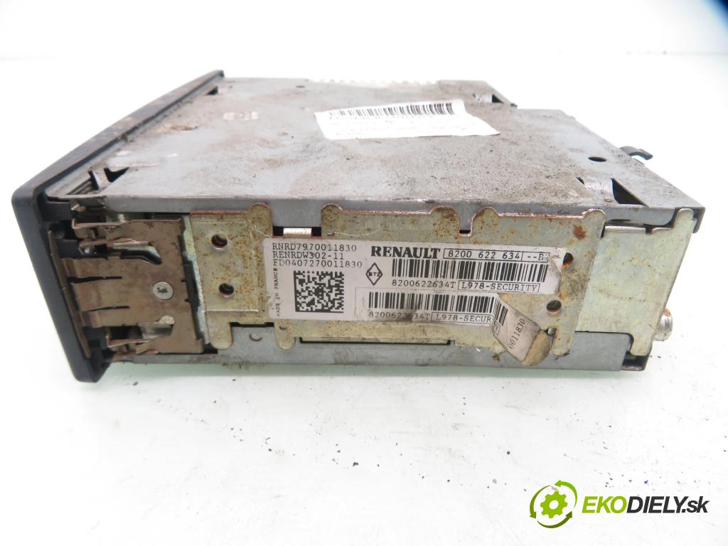 RENAULT ESPACE IV (JK0/1_) MINIVAN 2007 96,00 2.0 dCi 131 - M9R 740 1995,00 RADIO CD 8200622634 ; 8200622634T