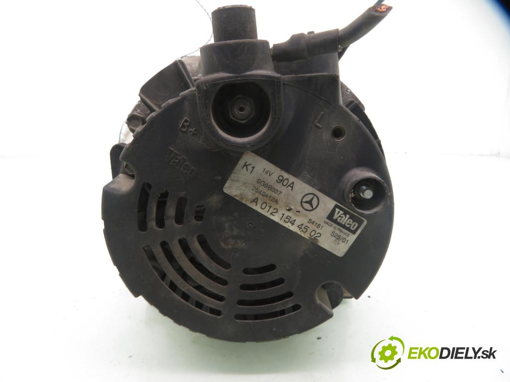 MERCEDES-BENZ KLASA A (W168) HB 2001 60,00 1.4 A 140 82 - M 166.940 1397,00 Alternátor 0121544502 ; 2542412A (Alternátor)