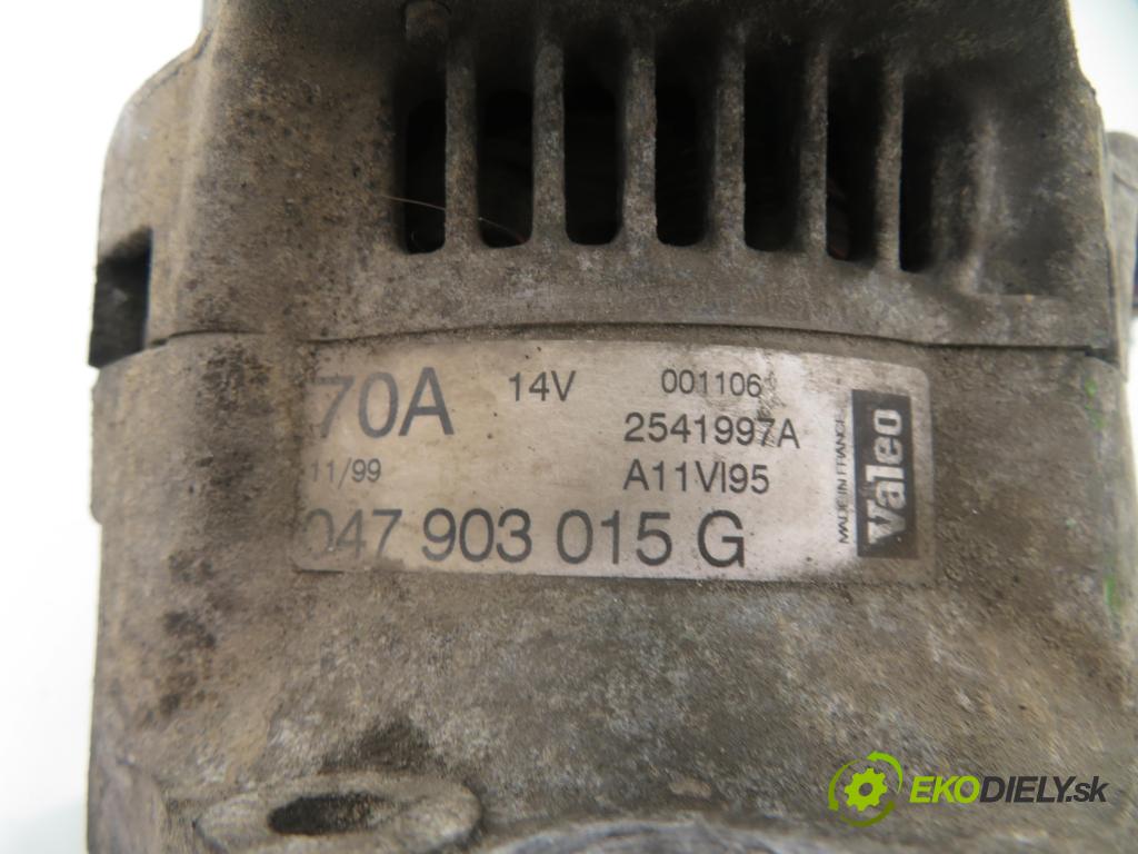 VW LUPO (6X1, 6E1) HB 1999 37,00 1 - AER 999,00 Alternátor 047903015G ; 2541997A (Alternátor)