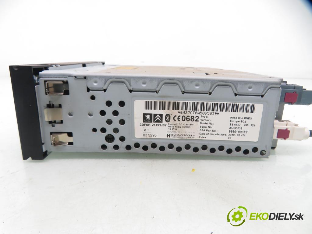 CITROEN C4 Picasso I (UD_) MINIVAN 2010 80,00 1.6 HDi 16V 109 - 9HZ 1560,00 RADIO CD 96661986XT ; 21491J02