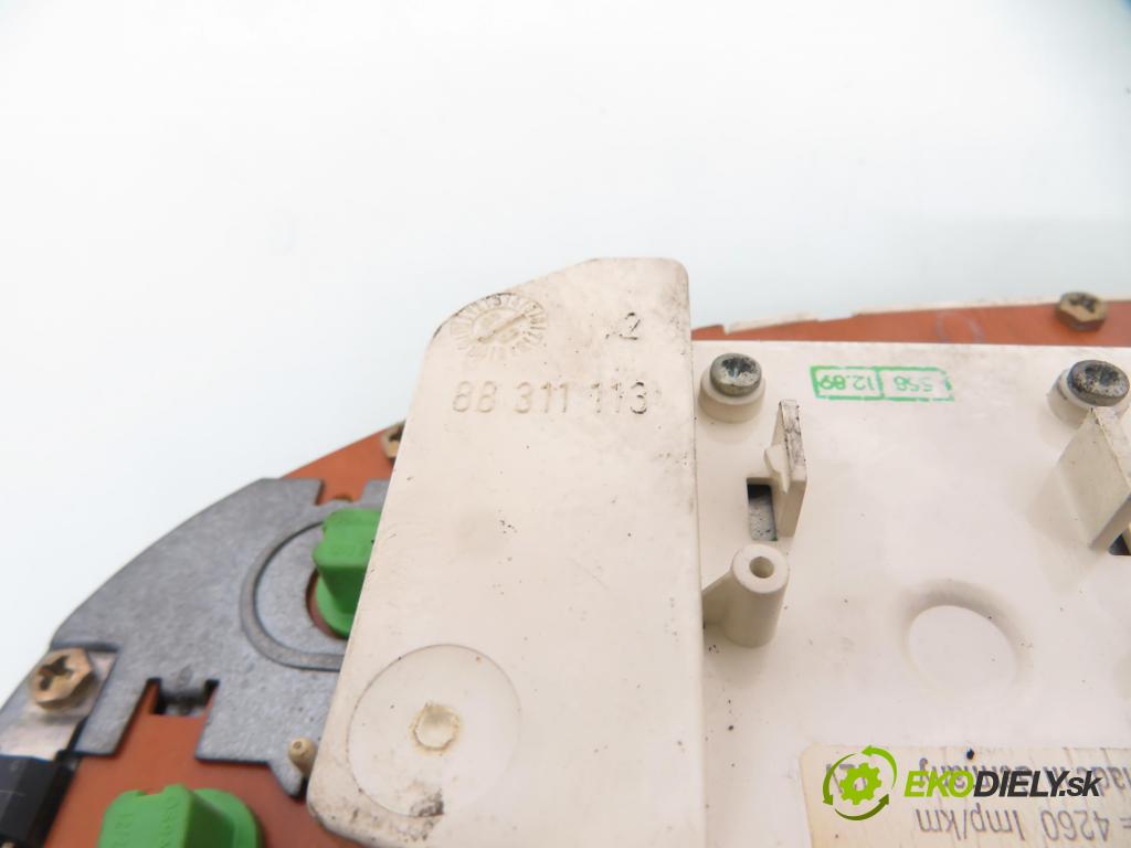 AUDI 80 (89, 89Q, 8A, B3) SEDAN 1990 80,00 2.0 - 3A 1984,00 Prístrojovka elektrický 88311156 ; 893919067 ; 88311113