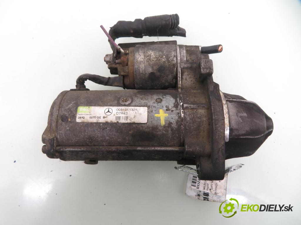 MERCEDES-BENZ KLASA C coupe (CL203) COUPE 2003 105,00 C 220 CDI 143 - OM 611.962 2148,00 startér 0051511301 ; D7R43 (Startér)