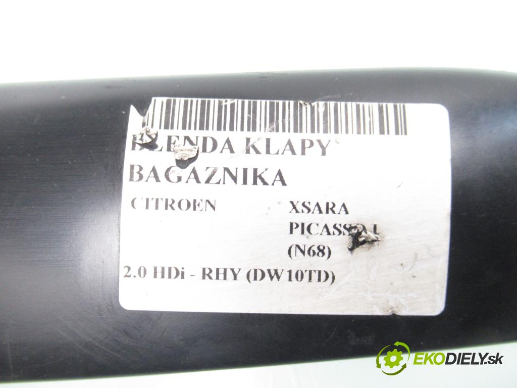 CITROEN XSARA PICASSO (N68) MINIVAN 2002 66,00 2.0 HDi 8V 90 - RHY 1997,00 Zadné čelo dverí kufor 06010000