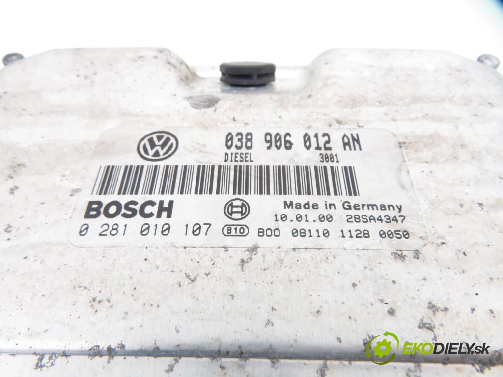 SKODA FABIA I (6Y2) HB 2000 47,00 1.9 SDI - ASY 1896,00 Riadiaca jednotka Motor 038906012AN ; 0281010107