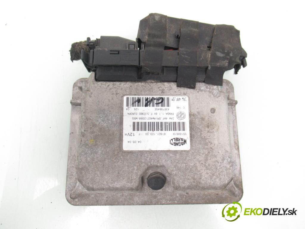 FIAT PANDA (169_) HB 2004 40,00 1.1 54 - 187 A1.000 1108,00 Riadiaca jednotka Motor 55188619 ; 6160112300